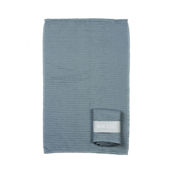 Handdoek (keuken) licht blauw met banderol